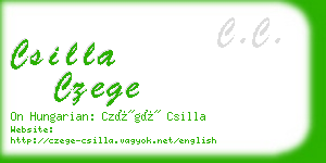 csilla czege business card